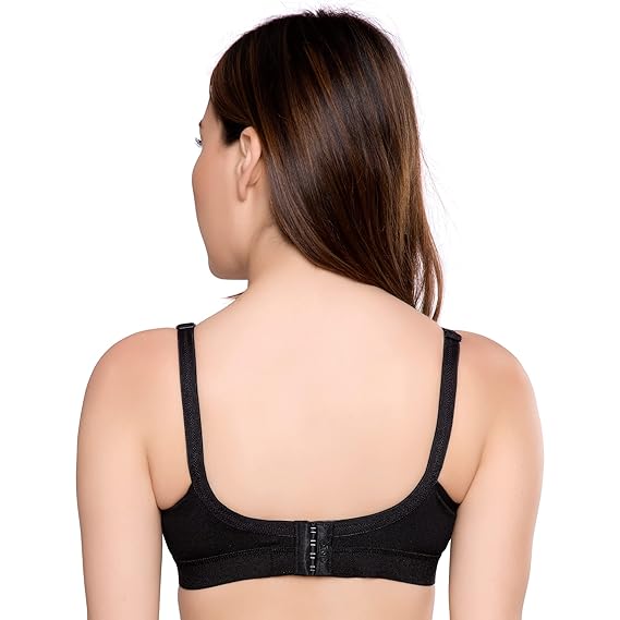 TRYLO Women's Cotton Non-Padded Wire-Free Casual Full Coverage Bra